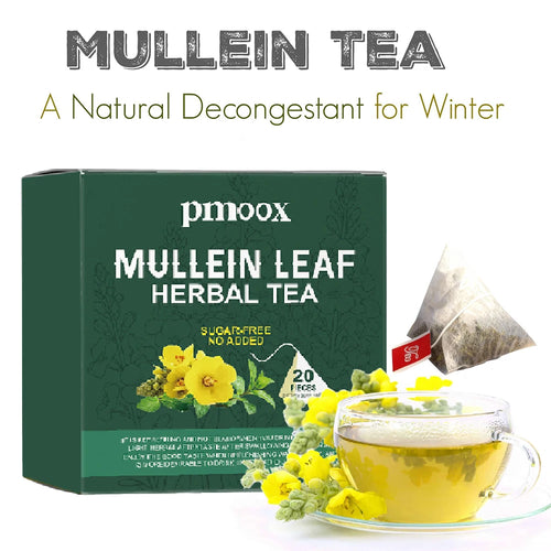 Breatheeasy™ Mullein Tea Bags – Lung Detox & Respiratory Support with Elderberry